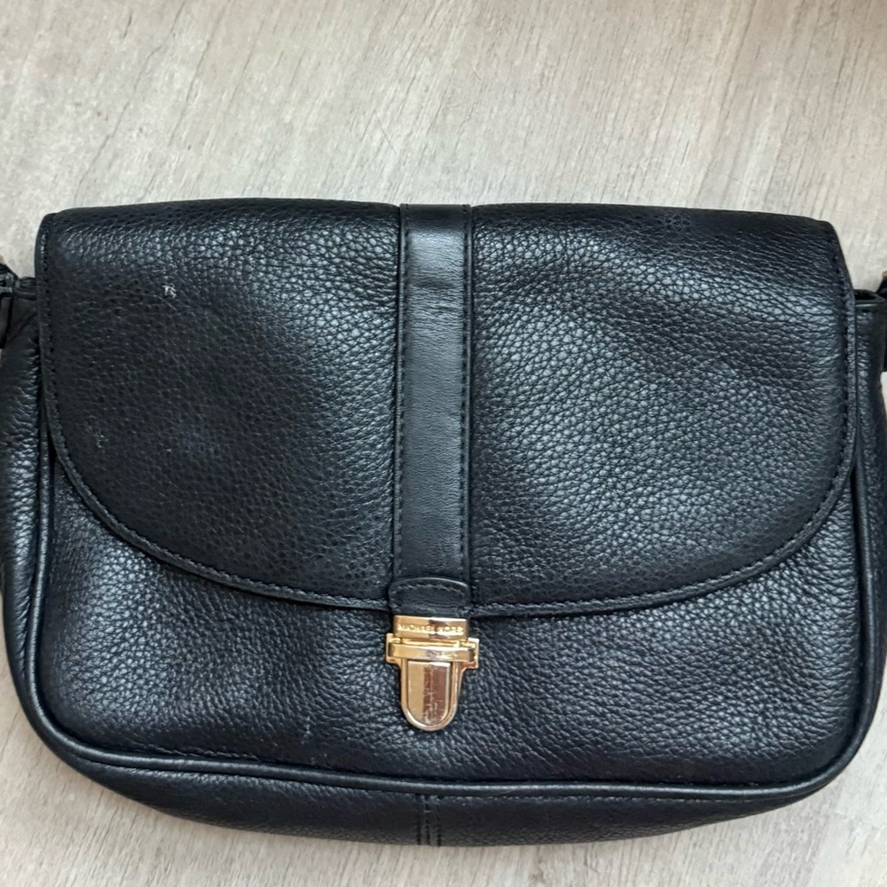 Michael Kors Black Leather Crossbody